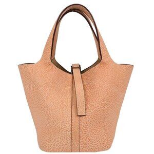Hermes Orange Dalmatian Picotin 18 PM Handbag C□F 166631